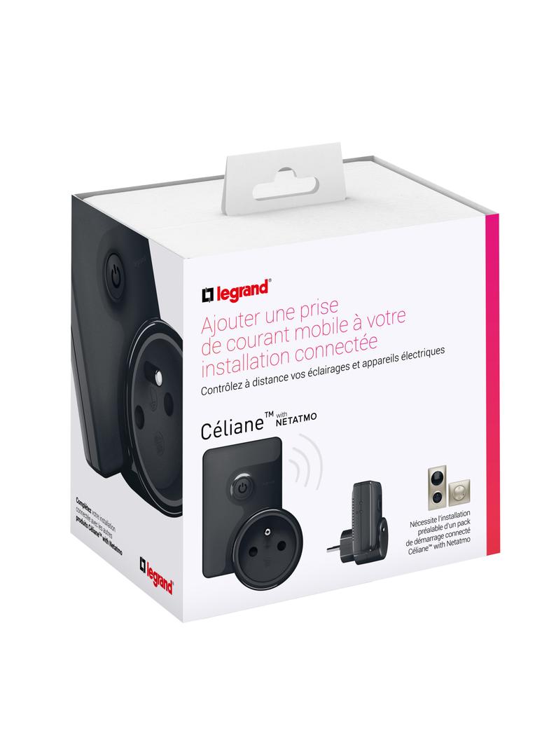 Netatmo - gniazdo mobile connected 16A - czarne, Legrand