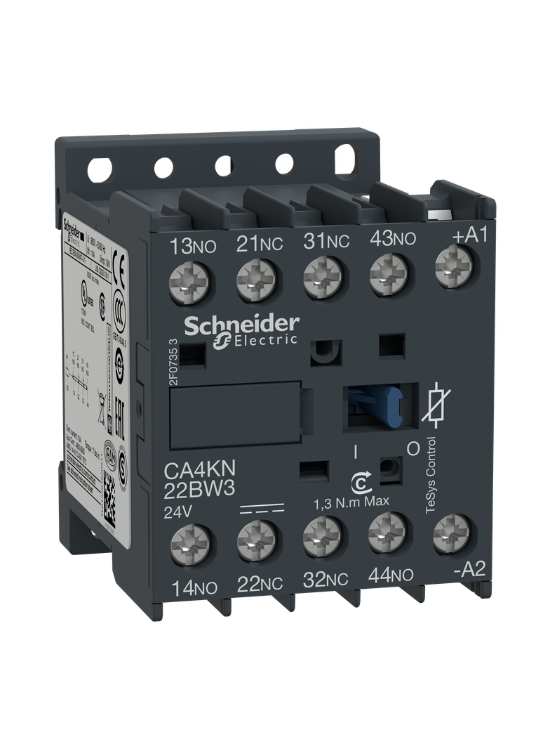 Miniaturowy stycznik pomocniczy TeSys K 2NO 2NC cewka 72VDC zaciski skrzynkowe CA4KN22SW3