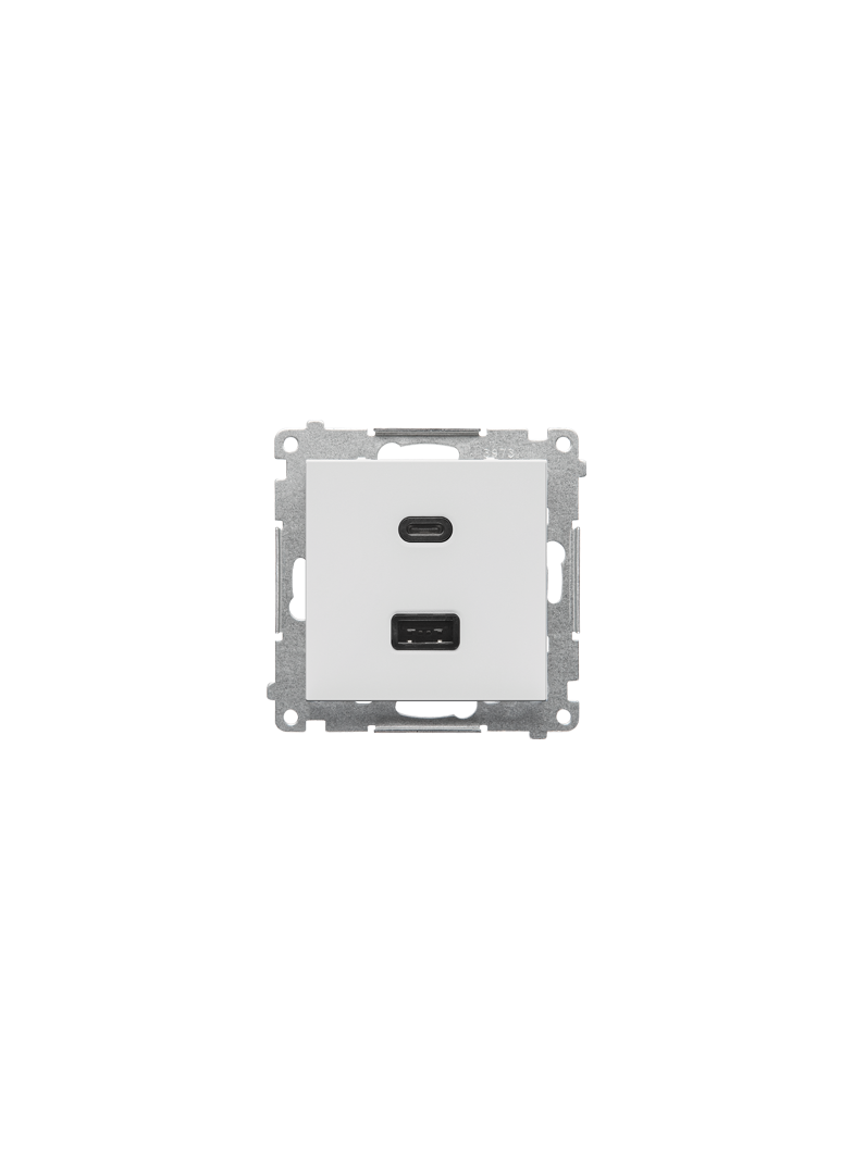 Simon 55 Ładowarka typ USB C+A 30W 230V jasnoszary mat TEC2CAQ.01/114 KONTAKT