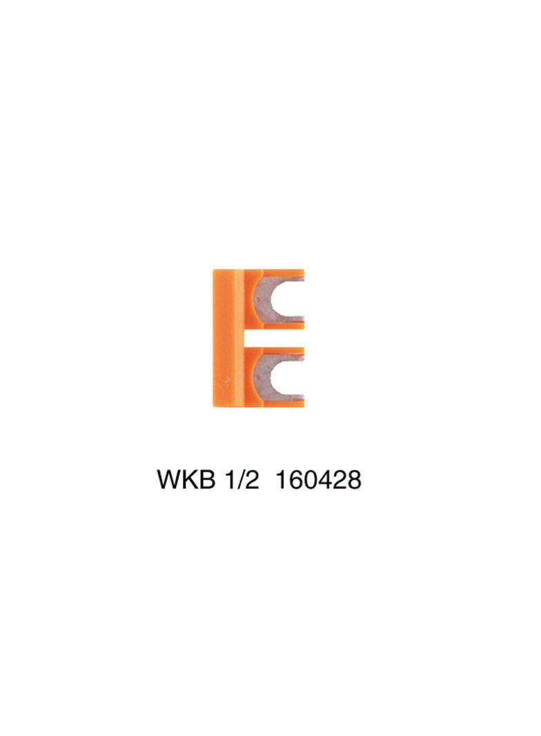 WKB 1/2 Złącze krosujące (terminal), wtykany, Liczba biegunów: 2, Raster w mm: 8.00, Izolowany: Tak, pomarańczowy /50szt./ 1604280000 WEIDMÜLLER