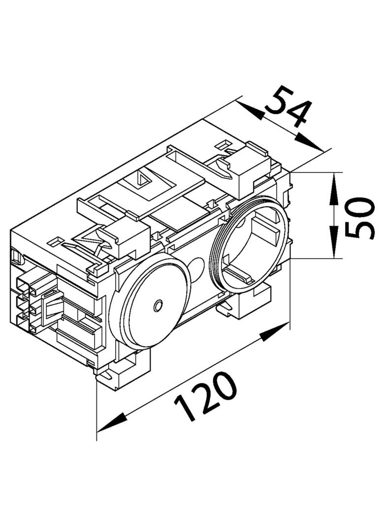 tehalit.WA Gniazdo SCHUKO z przełącz. WAGO montaż krawędziowy czerwony GS11013020 HAGER
