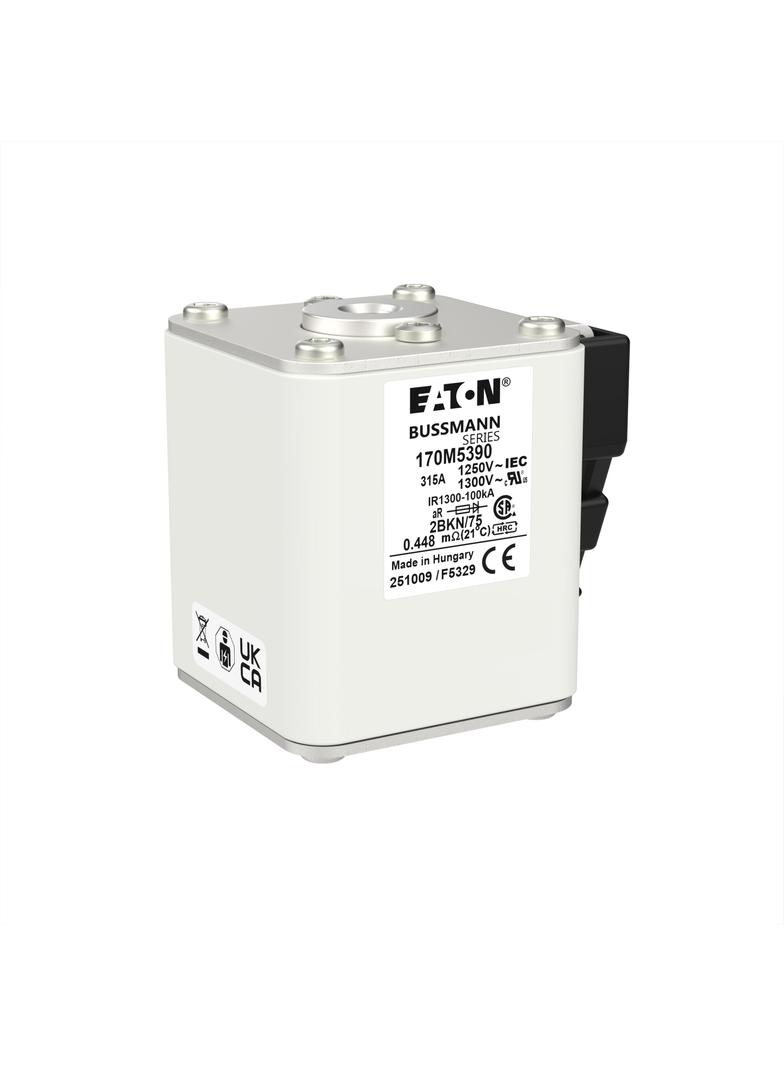 FUSE 315A 1250V 2BKN/75 AR CU Wkładka szybka 315A AC 1250V rozmiar 2 61x75x77 mm aR IEC UL 170M5390