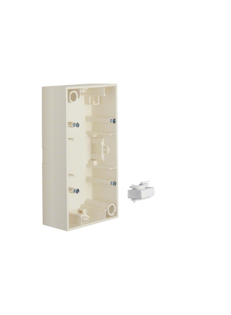 Puszka natynkowa 2-krotna; kremowy, połysk; S.1