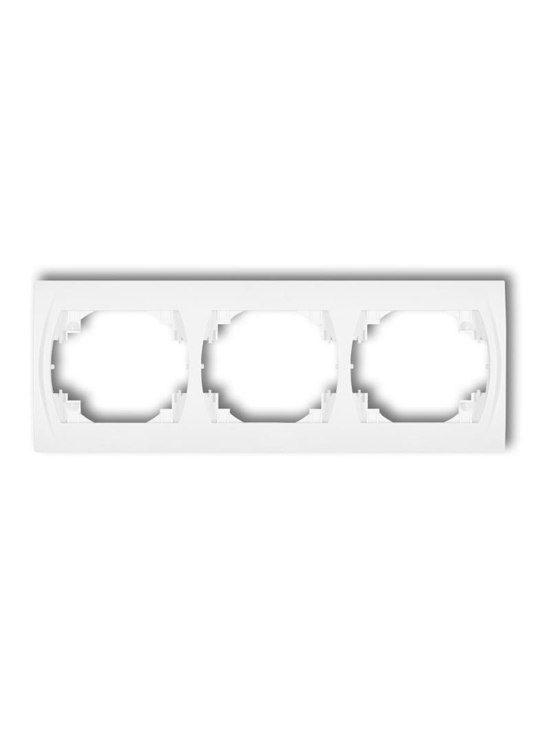 LOGO Ramka pozioma potrójna biała