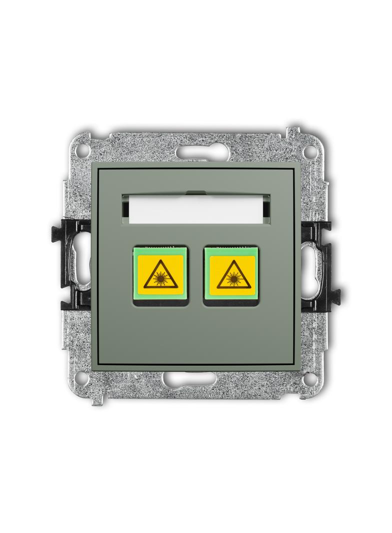 ICON Mechanizm gniazda światłowodowego/optycznego podwójnego szałwiowy