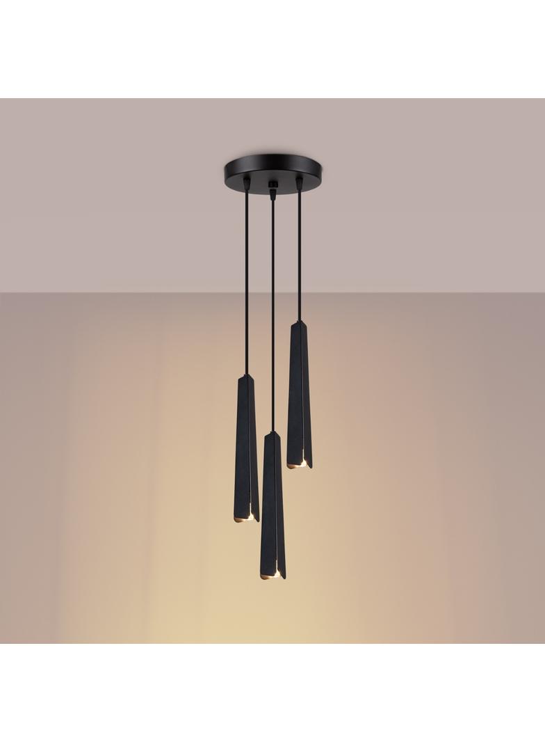 Lampa wisząca PRYSM 3P czarna