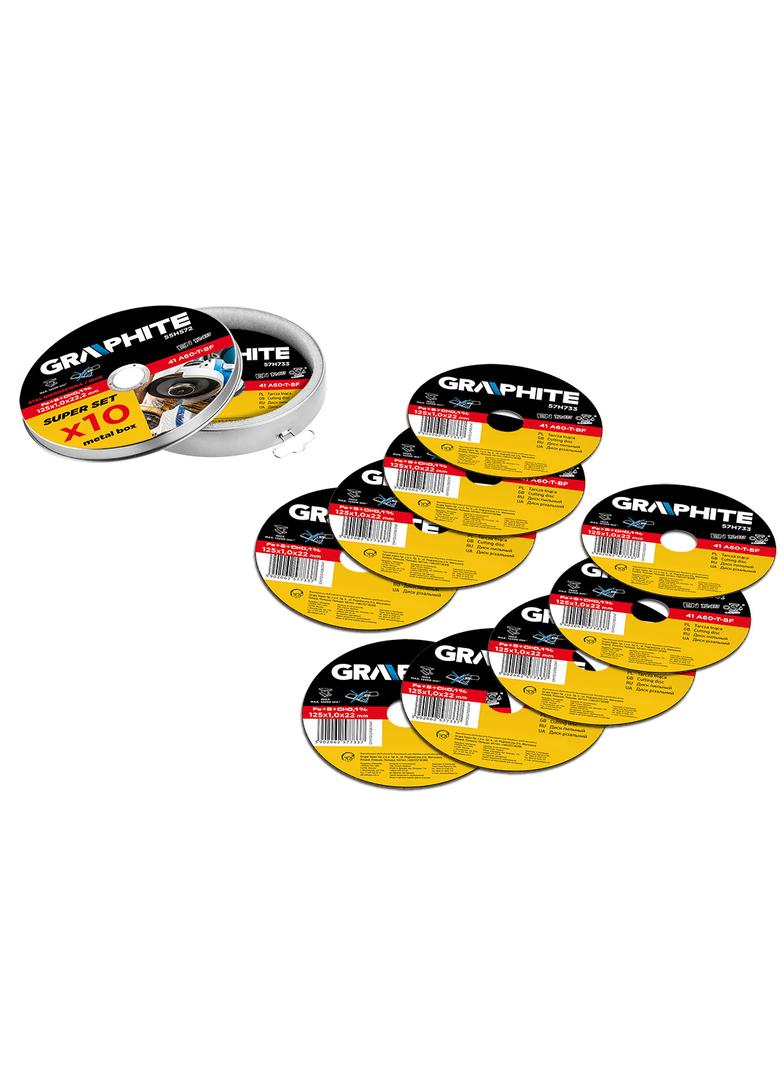 Tarcza tnąca do metalu 125 x 1.0 x 22.2 mm, 41 A60-T-BF, INOX, 10 szt.