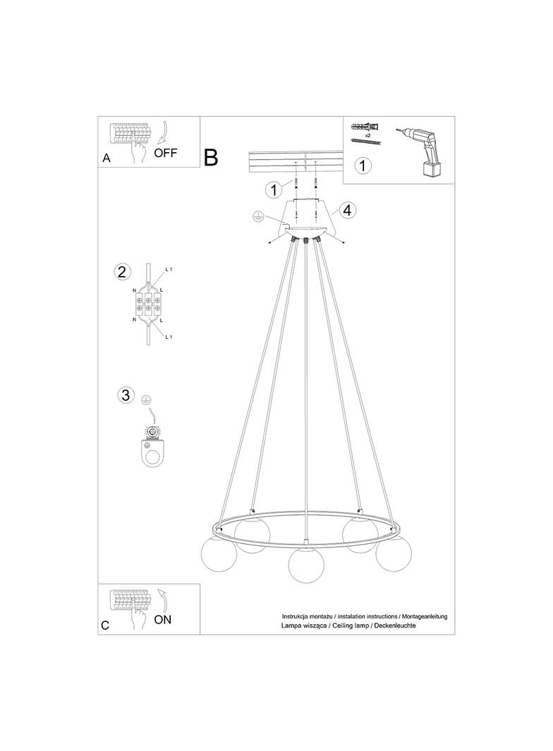 Sollux Żyrandol YOLI 5 SL.1214