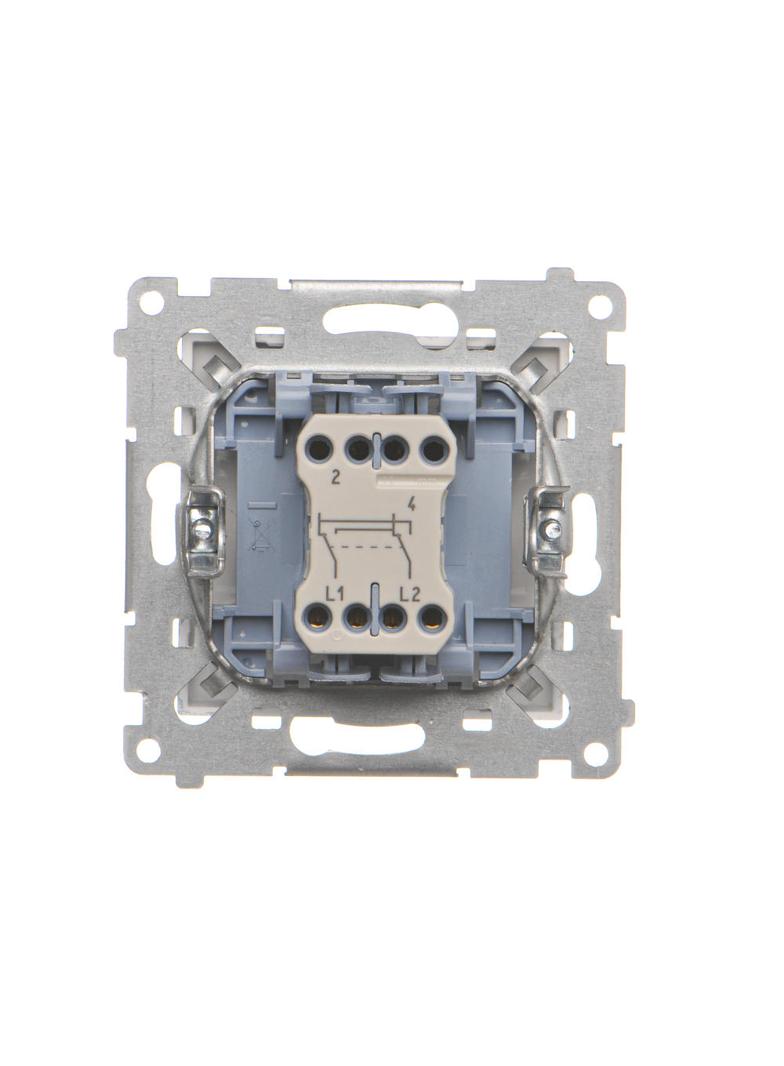 Simon 55 Łącznik krzyżowy szybkozłączka Aluminium mat TW7.01/143 KONTAKT