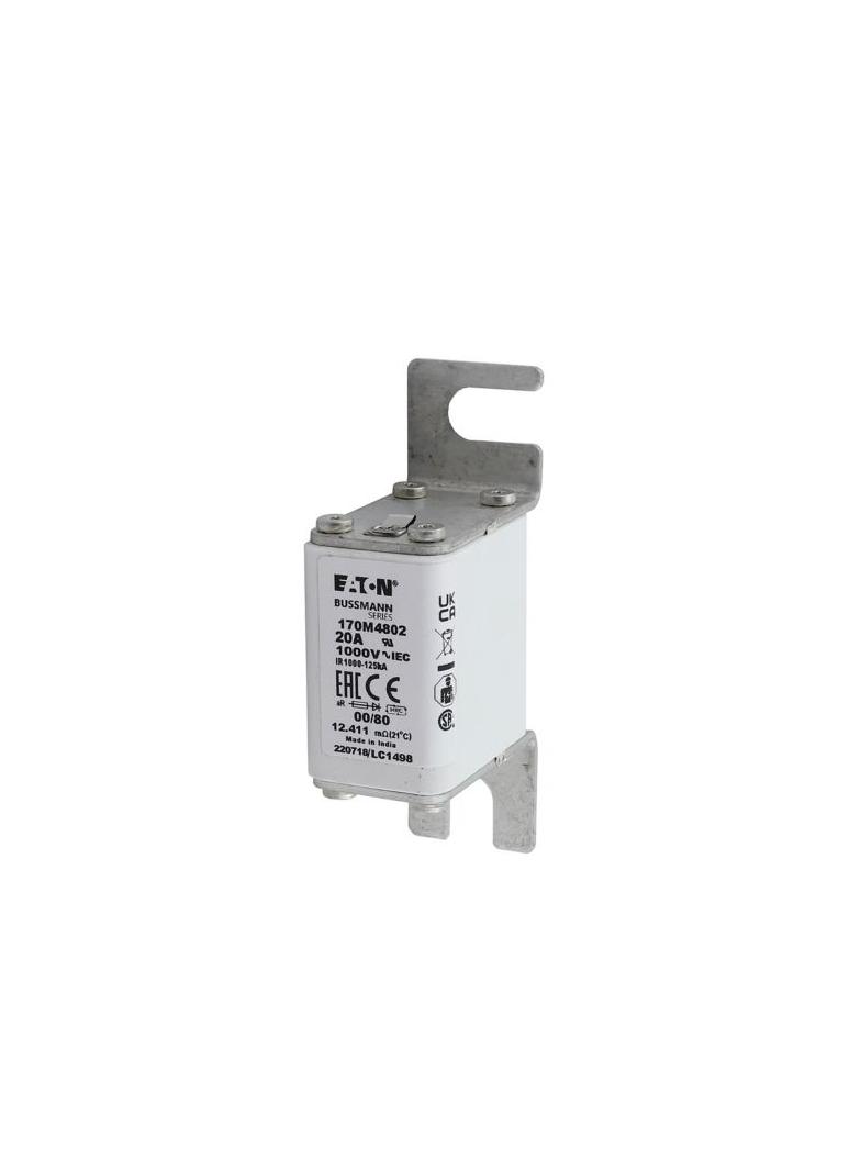 20A 1000V 00/80 aR INDICATOR FUSE Wkładka szybka 20A AC 1000V rozmiar 00 30x47x98 mm aR DIN 170M4802