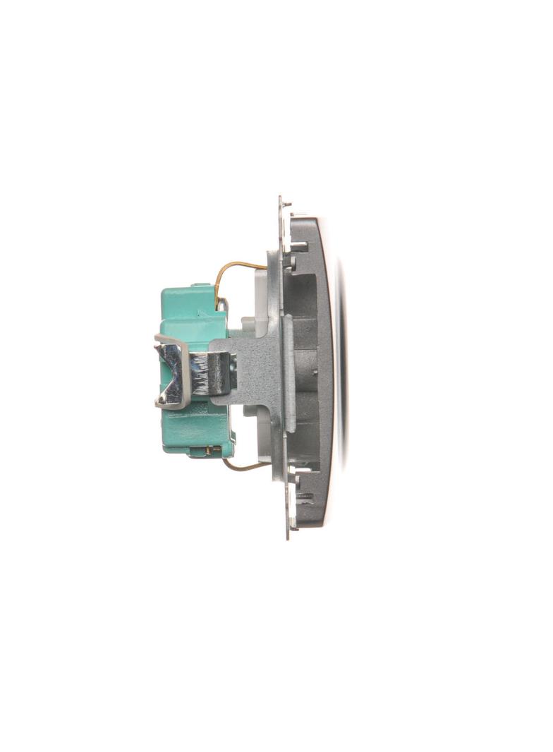 Simon Basic Gniazdo wtyczkowe z uziemieniem Schuko 16A 250V zaciski śrubowe stal inox BMGSZ1.01/21 BMGSz1.01/21 KONTAKT