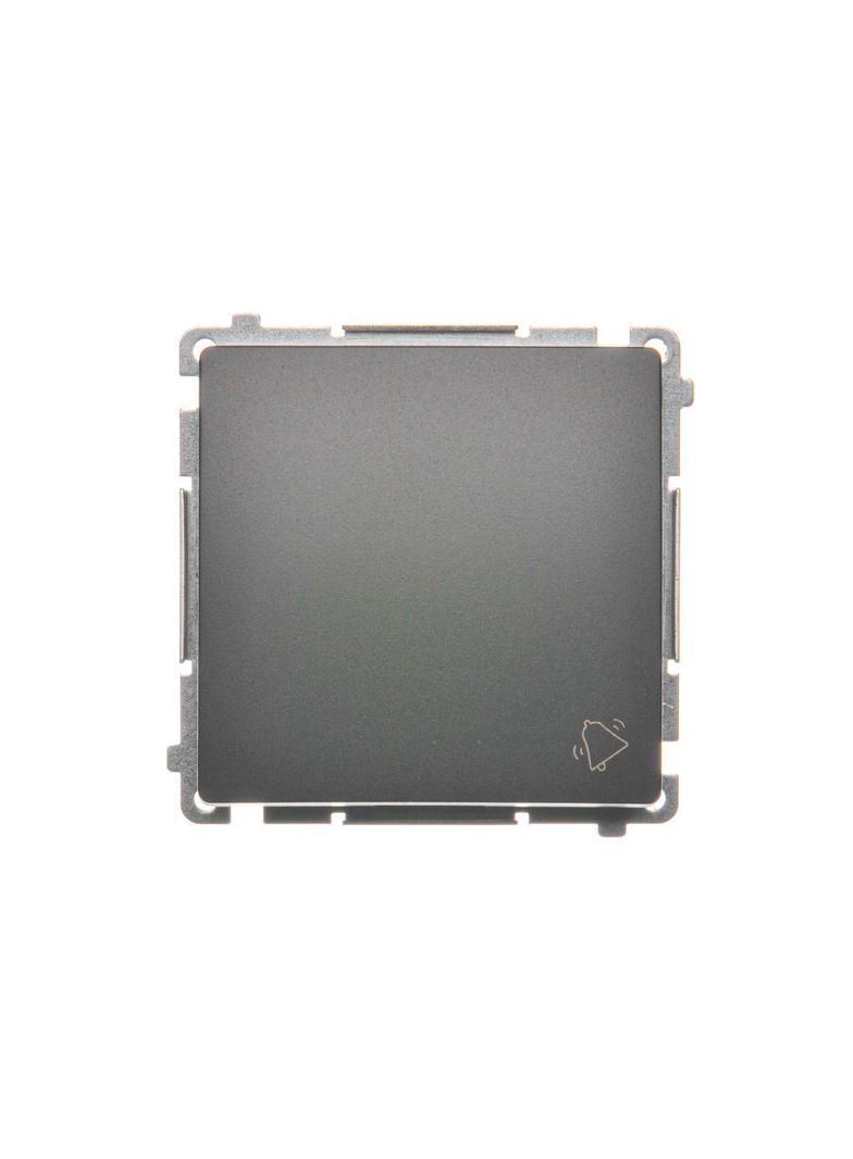 Simon Basic Przycisk dzwonek 10A 250V szybkozłączka grafit matowy BMD1.01/28 KONTAKT