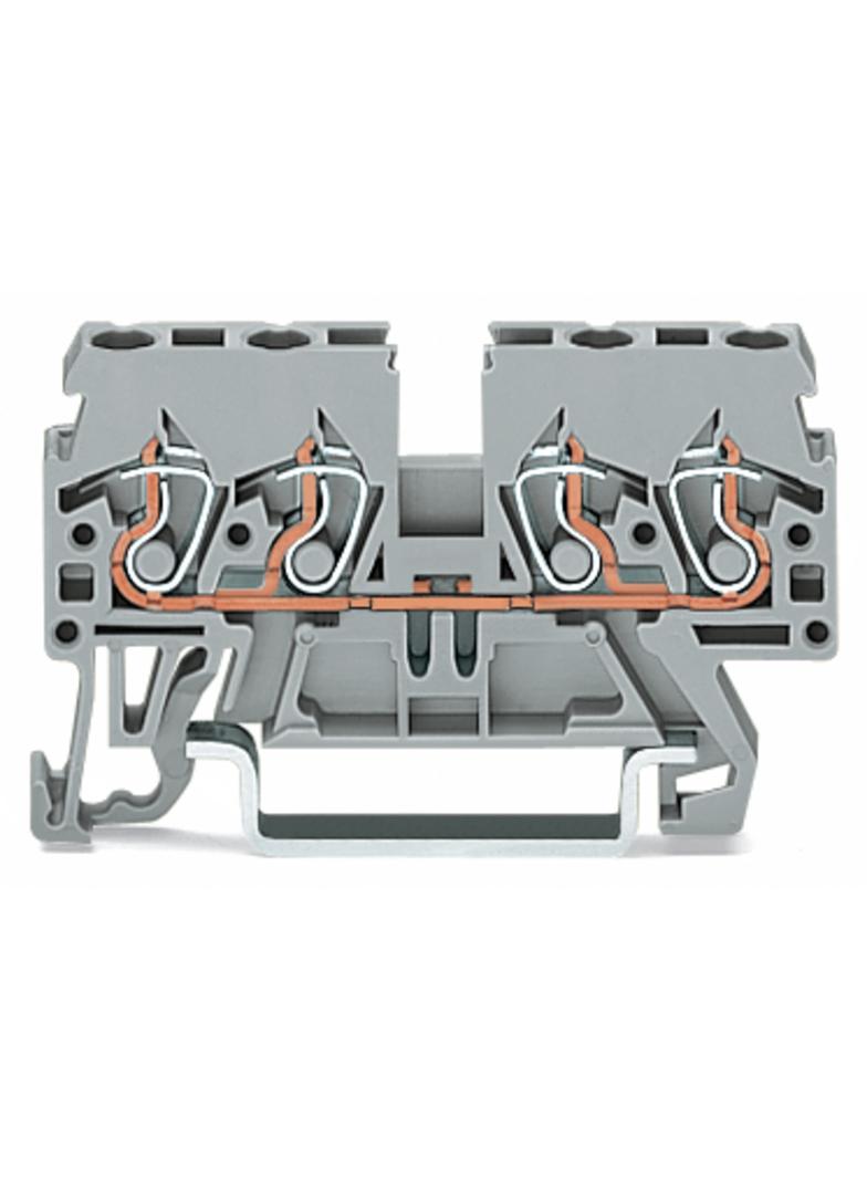 złączka 4-przewodowa 2,5 mm2 pomarańczowa
