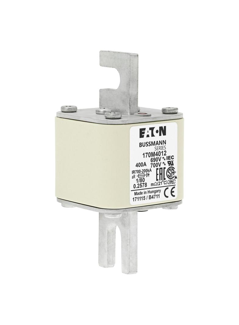 400A 690V 1/80 aR INDICATOR FUSE Wkładka szybka 400A AC 690V DIN 1 53x53x108 mm aR DIN, 170M4012 EAT