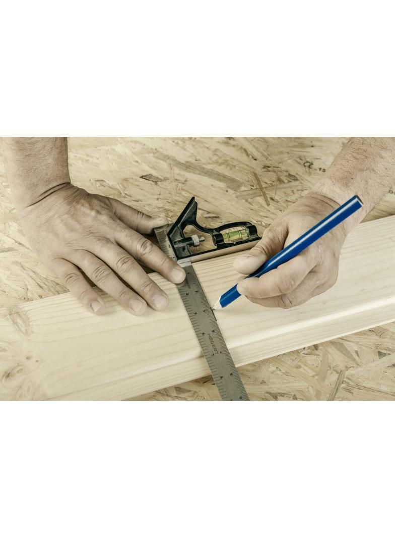 Kątownik stolarski z poziomnicą 300 mm