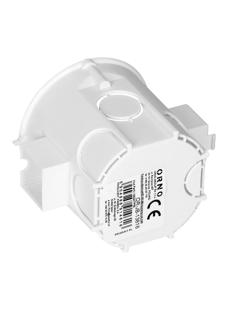 Puszka podtynkowa 60 mm głęboka szeregowa, biała OR-JB-13818 ORNO