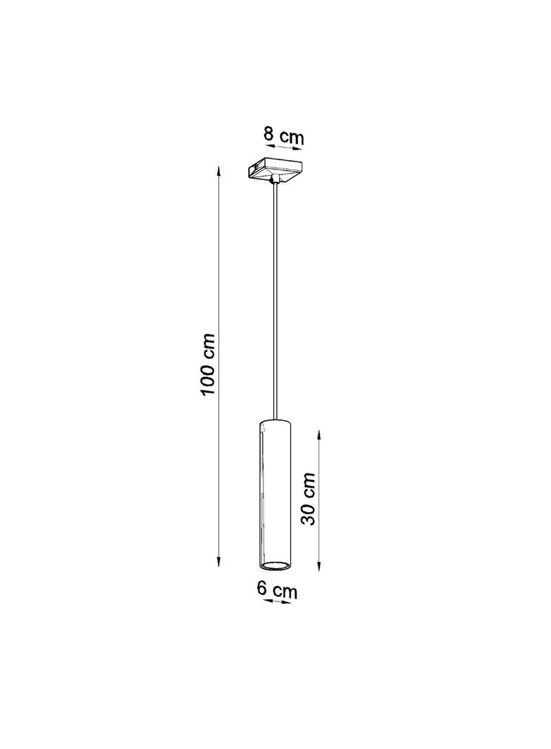 Lampa wisząca LAGOS 1 czarny