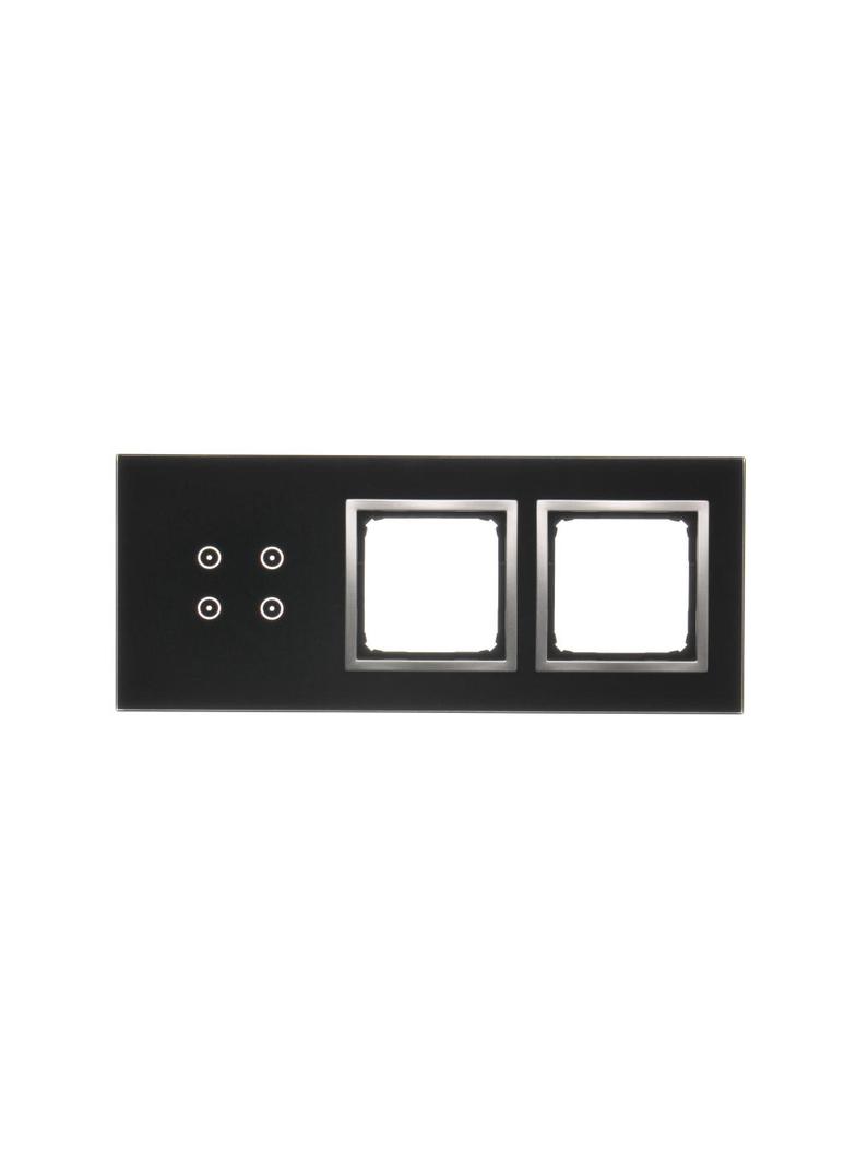 Simon 54 Touch Panel dotykowy S54 Touch 3 moduły 4 pola dotykowe + 2 otwory na osprzęty S54 księżycowa lawa DSTR3400/74 KONTAKT