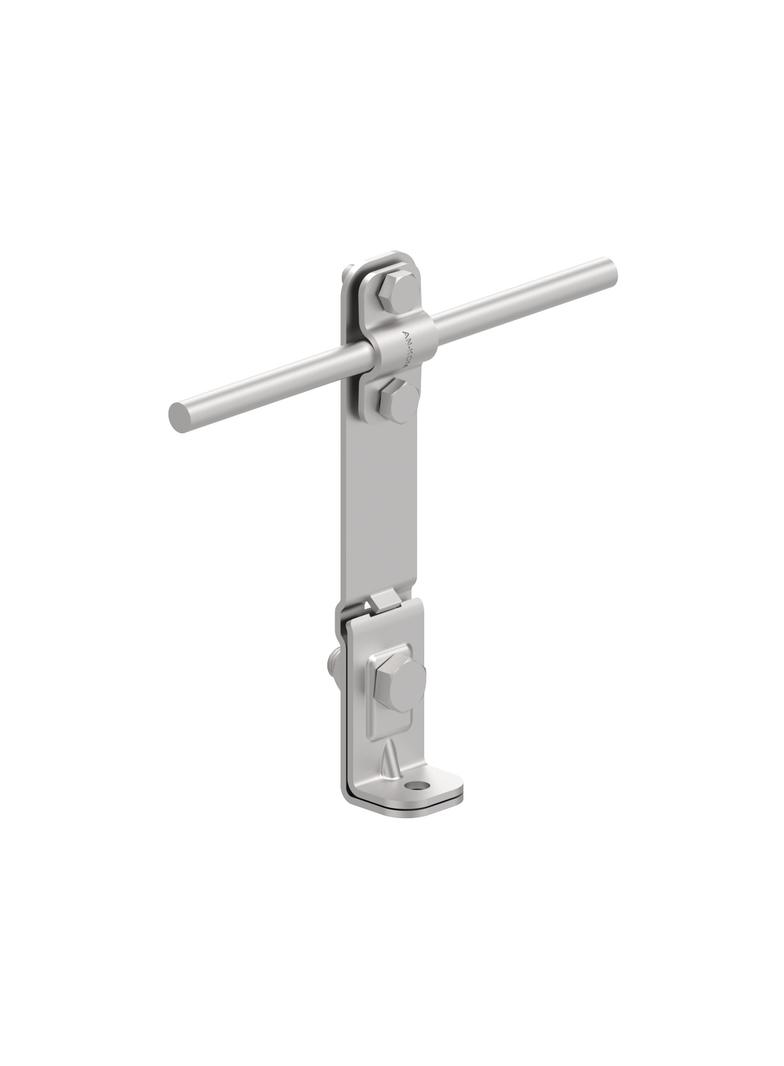 Uchwyt na blachę krawędz. kątowy Z-śruba H=14,5cm /OH/