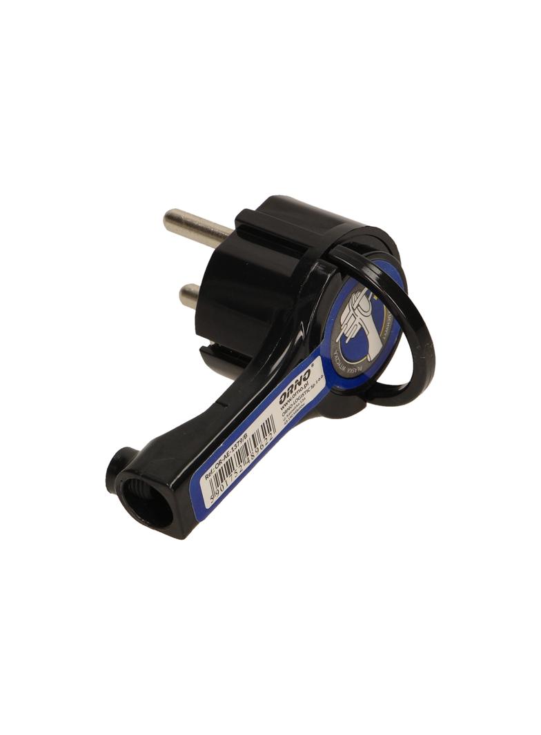 Wtyczka płaska Uni-Schuko z uchwytem rozbieralna czarna OR-AE-1379/B ORNO