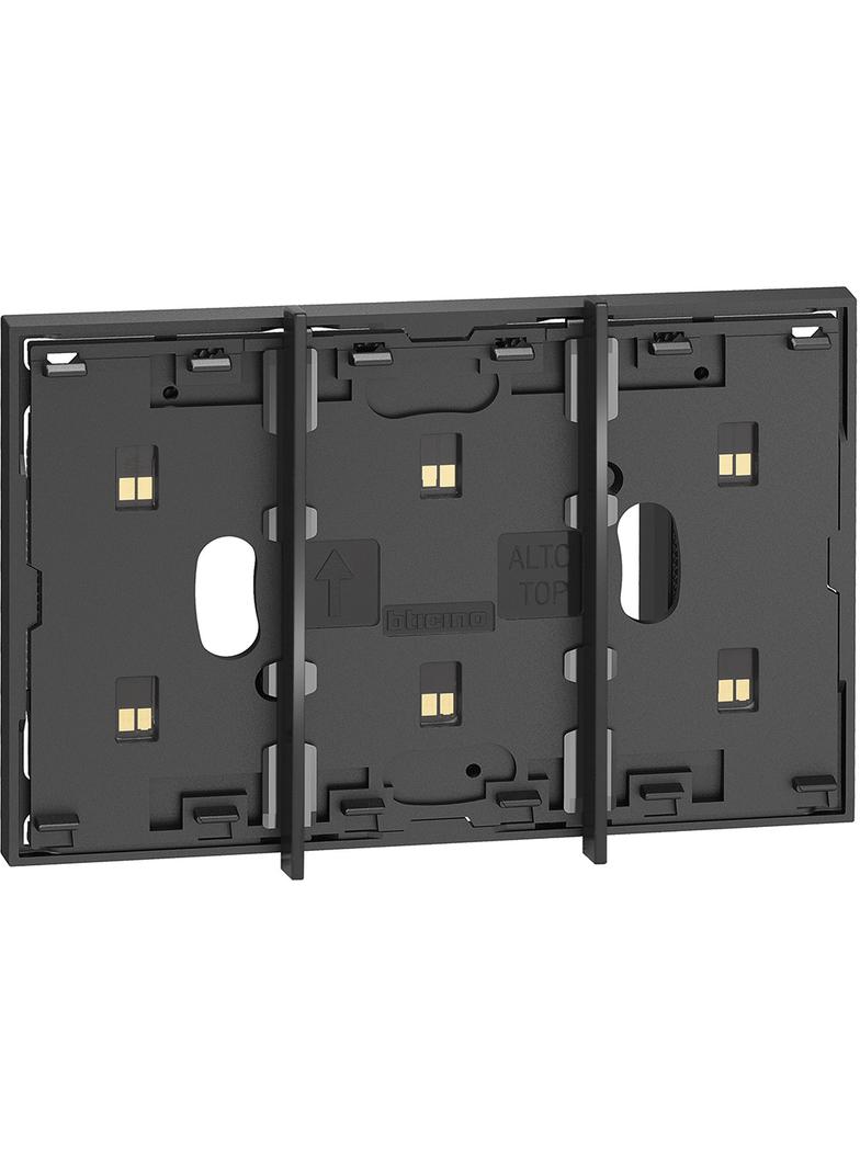 LIVING NOW 'MY HOME' - RAMKA STYKOWA - 2+1 MODUŁ - CZERŃ, Bticino