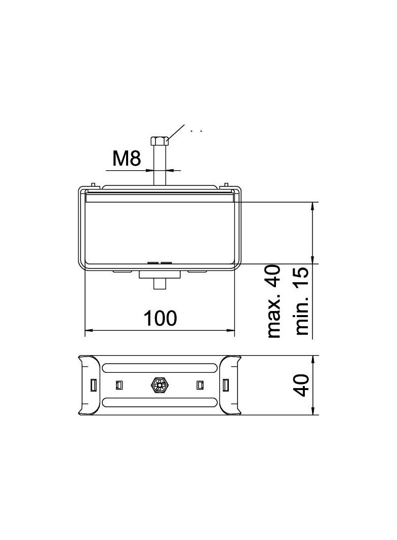 2056/B, OBEJMY-STAL CYNK.40-100MM