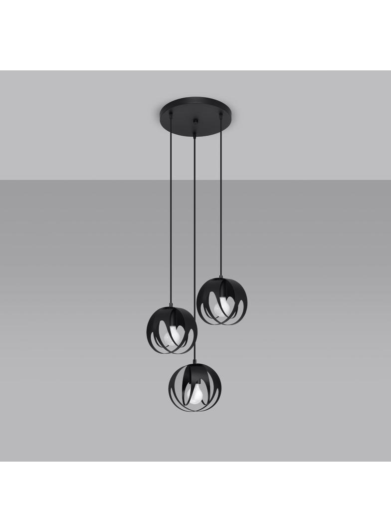 Lampa wisząca TULOS 3P czarna