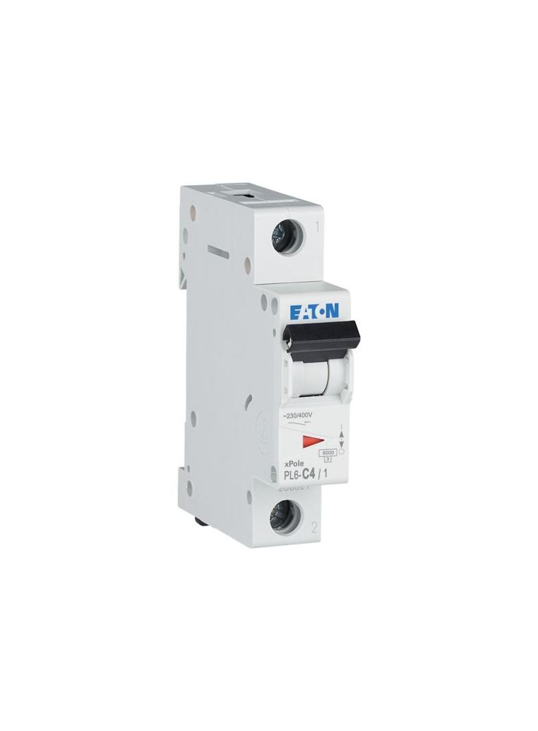 PL6-C4/1 Wyłącznik nadprądowy 6kA C4A 1P 286529 EATON