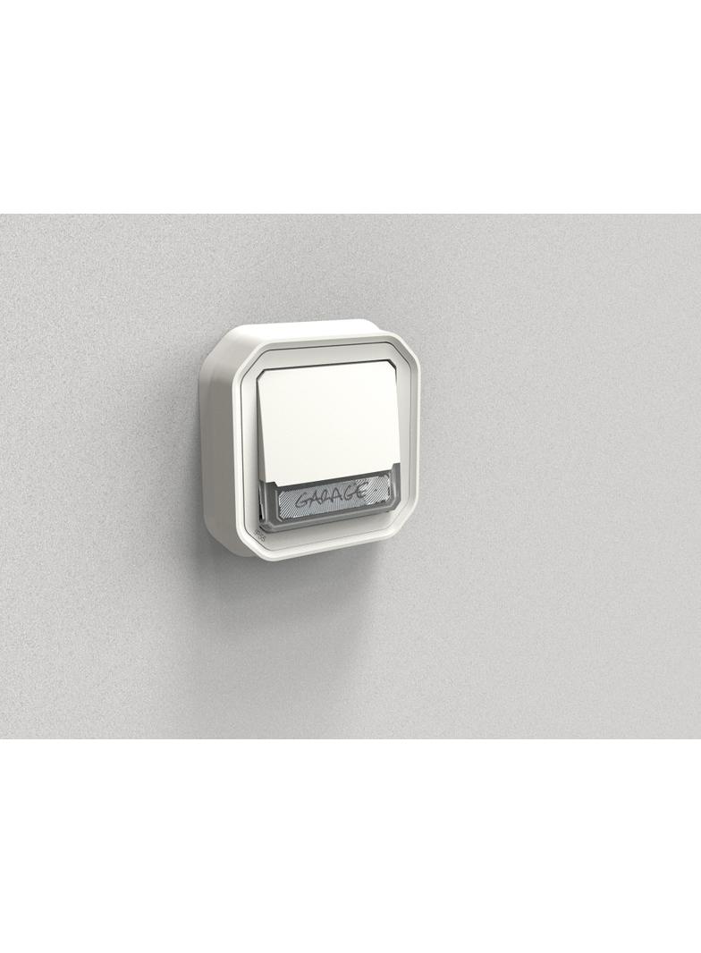 NOWE PLEXO - PRZY. NO/NC PODŚWI. Z UCHWYT ETY. PODTYNK. 10A- 250V~ BIAŁY