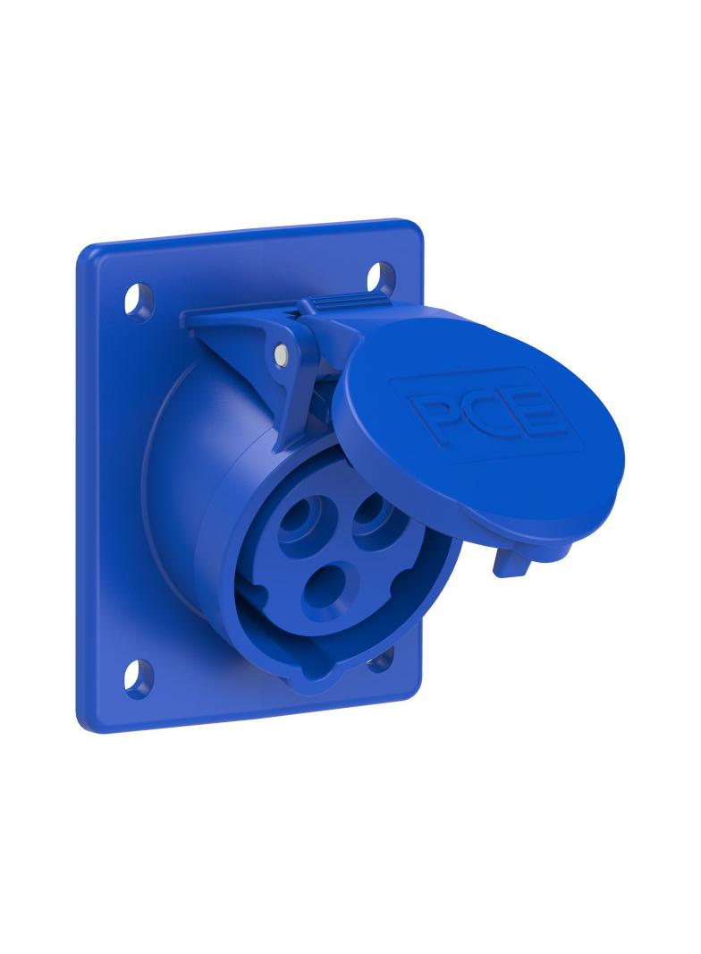 GNIAZDO TABLICOWE SKOŚNE TWIST 16A 230V 2P+Z 70x85mm 413-6 PCE