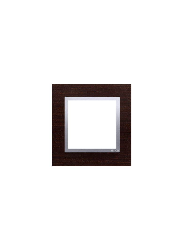 Simon 54 Nature Ramka 1-krotna Nature-Drewno SREBRNE WENGE IP20/IP44* (*IP44-należy zastosować uszczelkę ramki DUN1) DRN1/84 KONTAKT