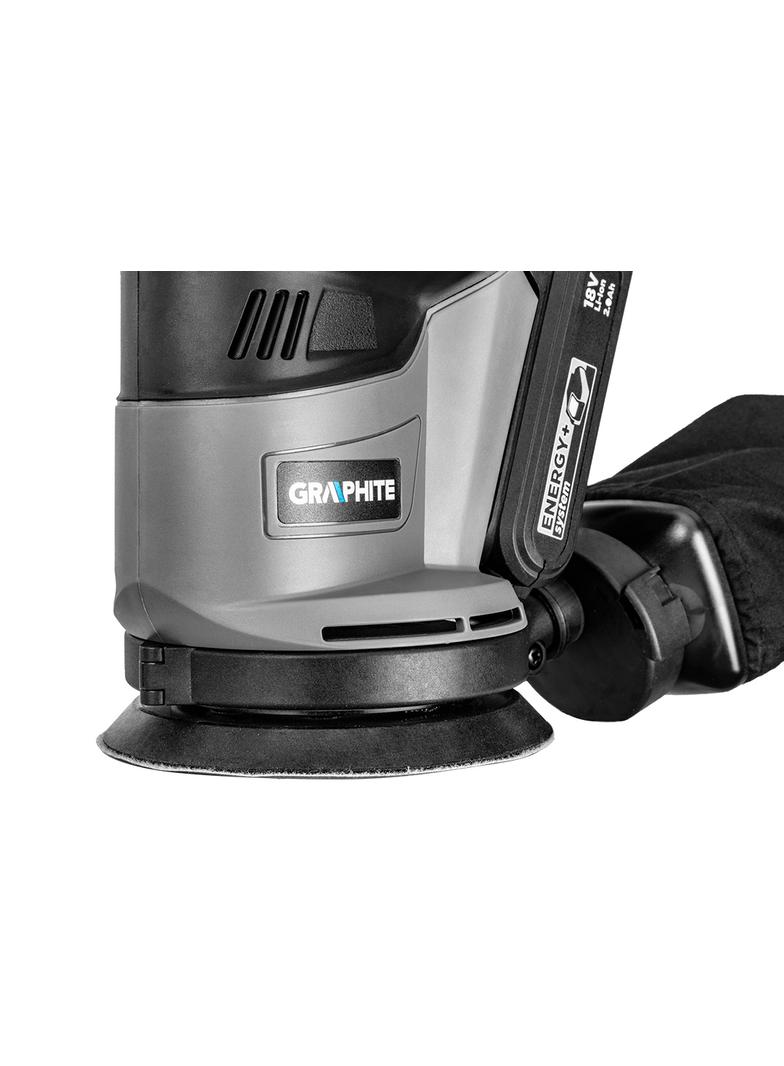 Szlifierka mimośrodowa Energy+ 18V, Li-Ion, stopa 125 mm, bez akumulatora
