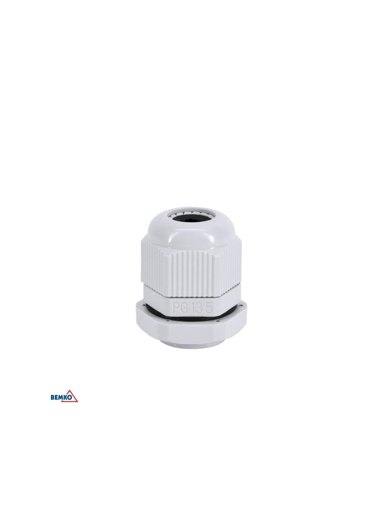 DŁAWNICA KABLOWA SZARA PG-13.5 (OPK. 100SZT.)