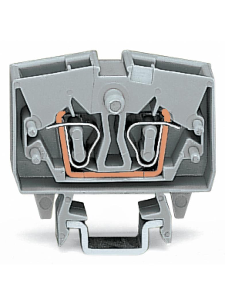 złączka 2-przewodowa 2,5 mm2 szara