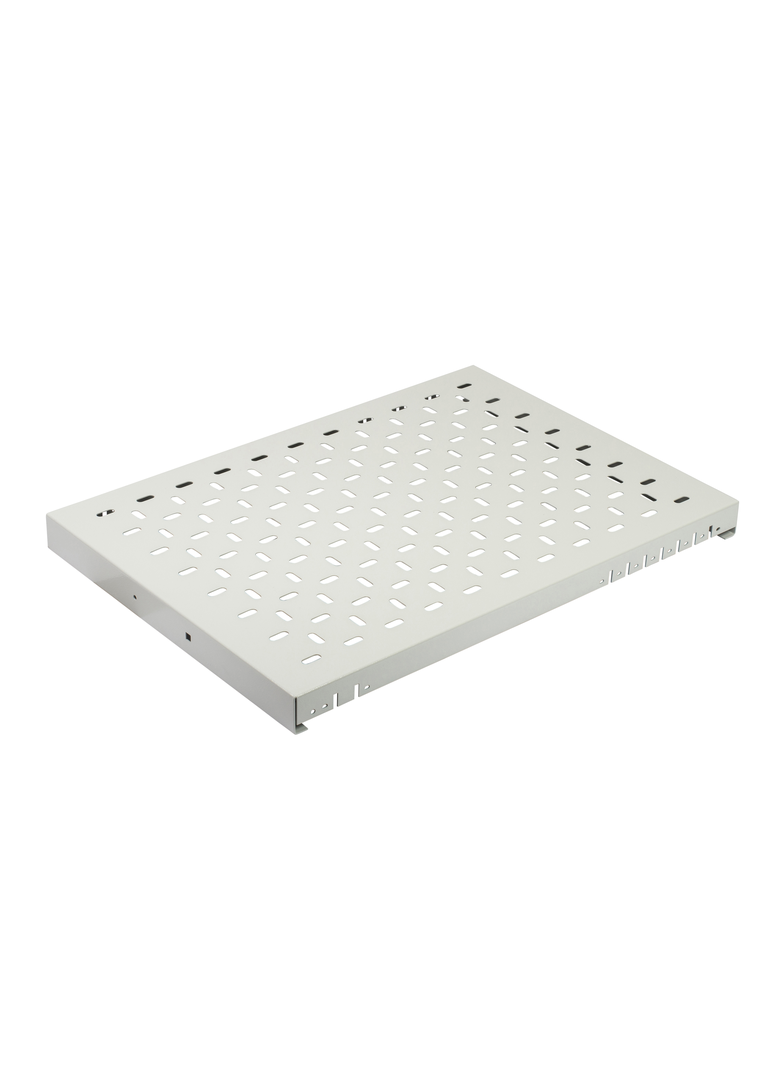 Półka do obudowy 1U głębokość 800 perforowana blacha stalowa RAL7035 100kg NSYBBF1U60P SCHNEIDER