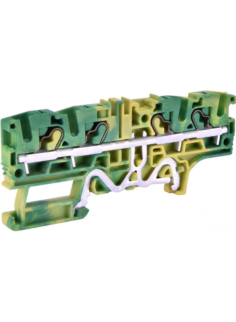 ESH-EFCE.4/2+2 Złączka sprężynowa ochronna 4 mm2 (żółto-zielona)