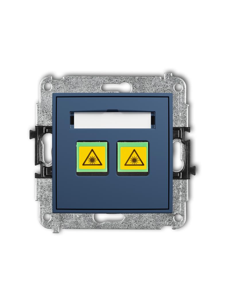 ICON Mechanizm gniazda światłowodowego/optycznego podwójnego navy blue