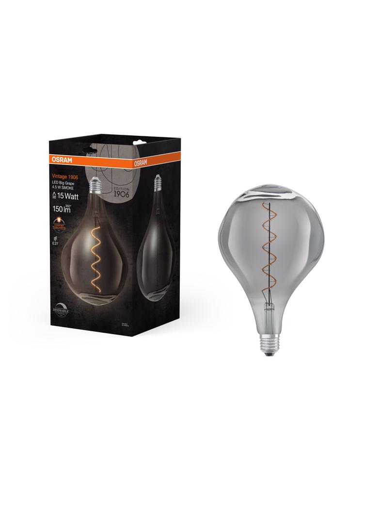 Lampa LED Vintage 1906 LED Filament szkło przezroczyste 15 dim 4,5W/817 E27