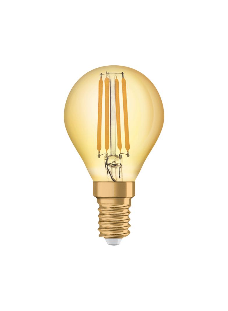 Żarówka LED Vintage 1906 LED CL P FIL GOLD 35 non-dim 4W/825 E14 4058075293496 LEDVANCE