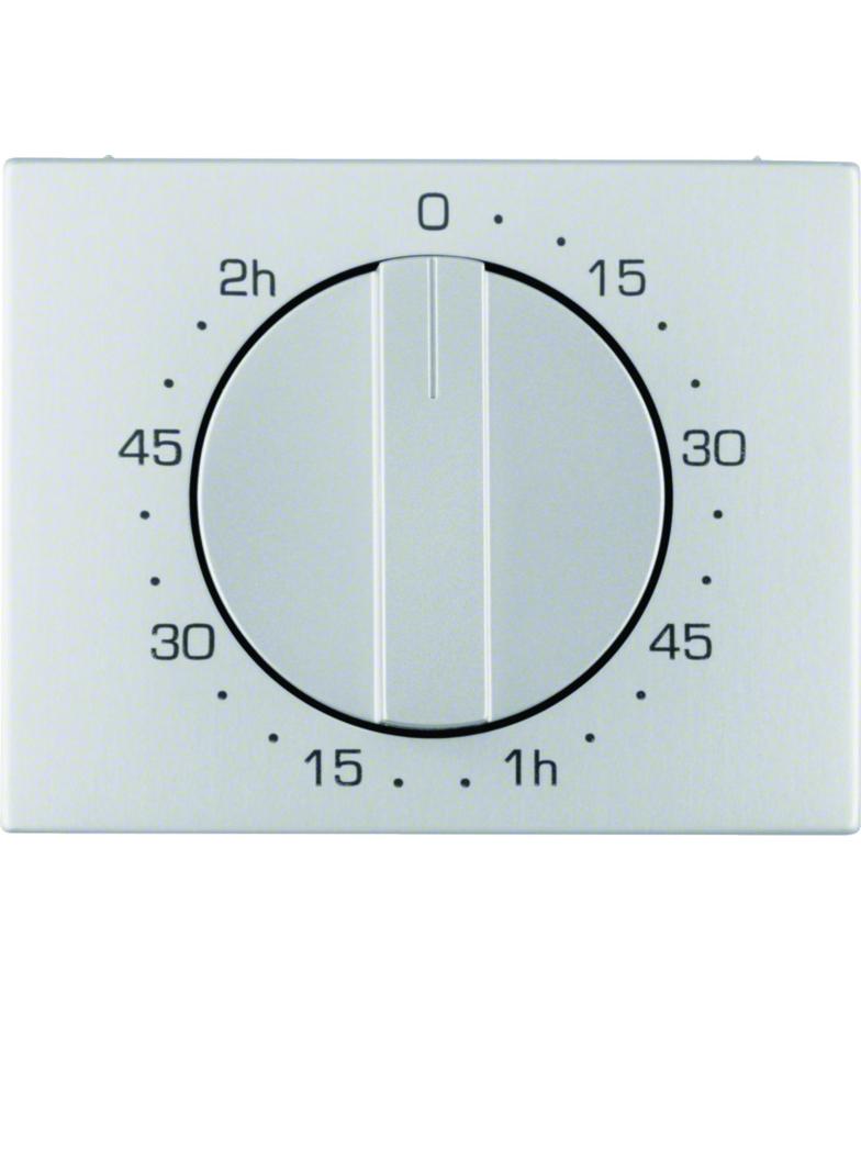 K.5 Płytka czołowa z pokrętłem do mech łącznika czasowego 120 min, alu