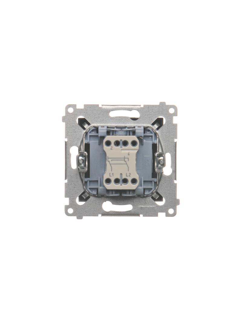 Simon 54 Łącznik krzyżowy bez piktogramu 10A 250V szybkozłączka brąz mat DW7.01/X/46 KONTAKT