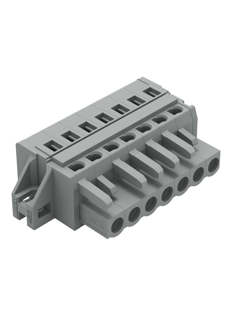 Gniazdo MCS‑MIDI Classic 7‑biegunowe szare raster 5mm 231‑107/027‑000 /50szt./ WAGO