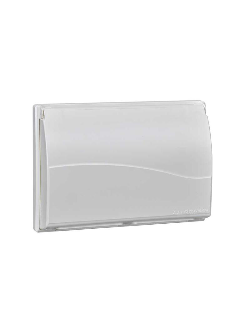 Simon Connect Ramka 3-modułowa do puszki SBM350 z pokrywą 6x K45 czysta biel