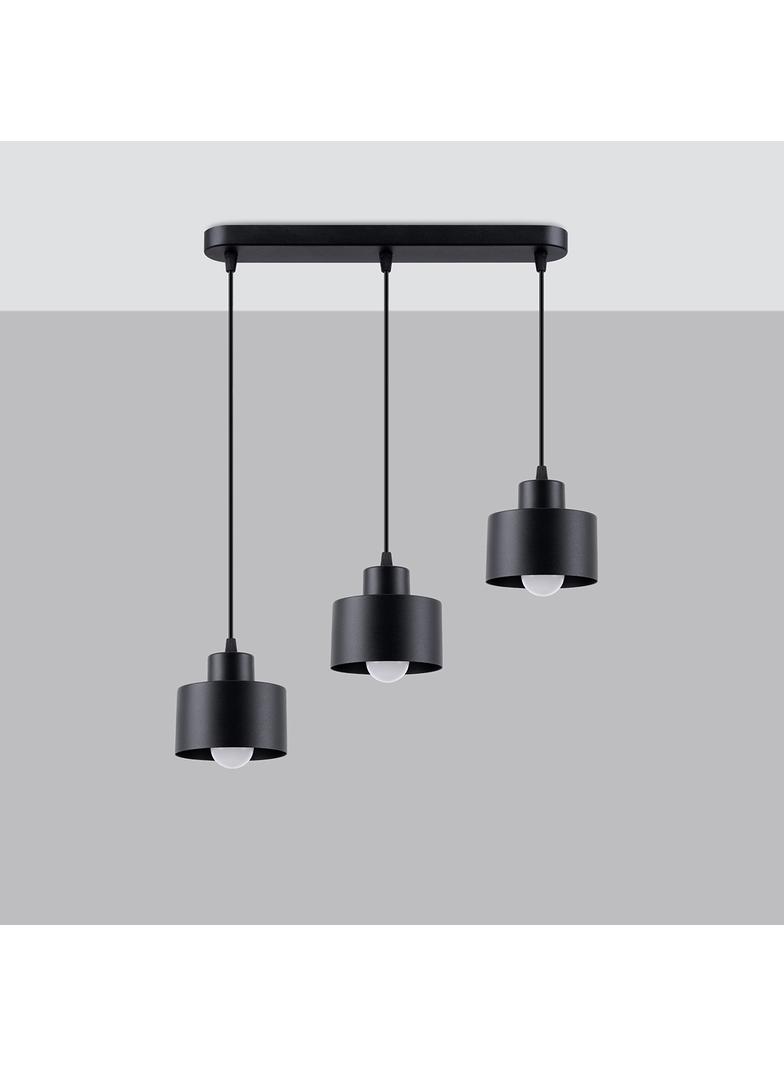 Sollux Lampa wisząca SAVAR 3 czarna SL.1133