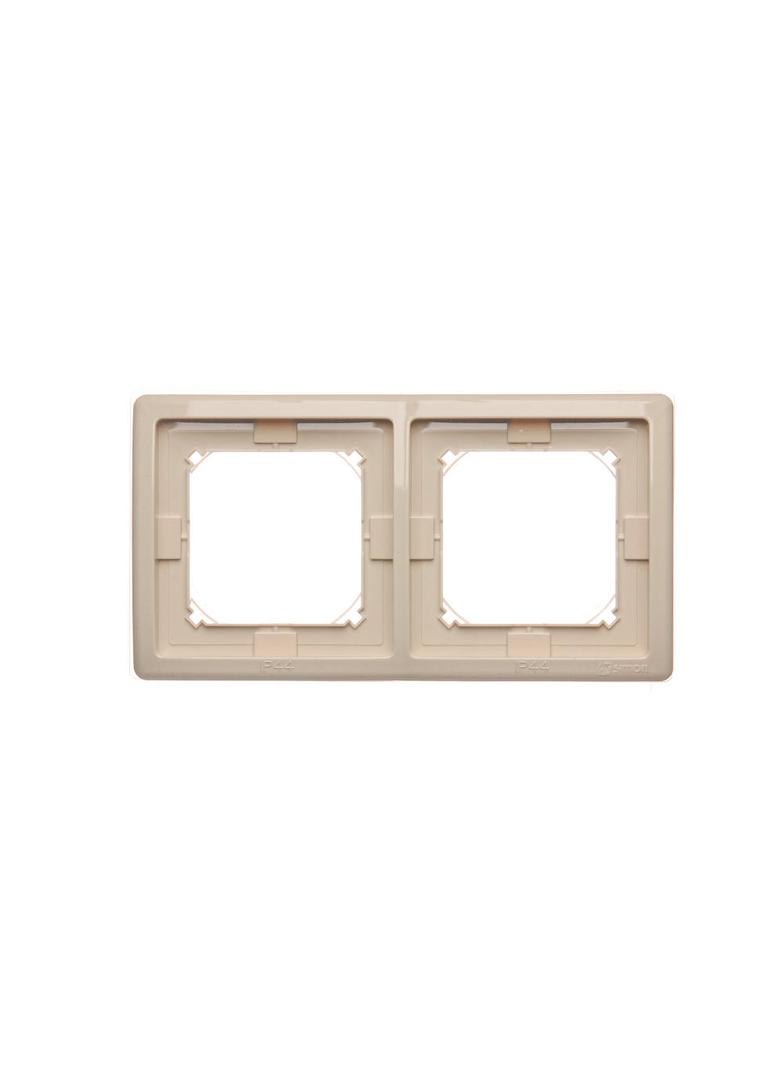 Simon BASIC STANDARD WMYZ-04221x-9013 Ramka 2-krotna do wersji bryzgoszczelnej IP44 z kompletem uszc BMR2B/12 KONTAKT
