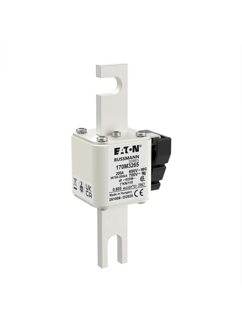 200A 690V 1*KN/110 aR INDICATOR FUSE Wkładka szybka 200A AC 690V compact DIN 1 45x58x134 m 170M3265