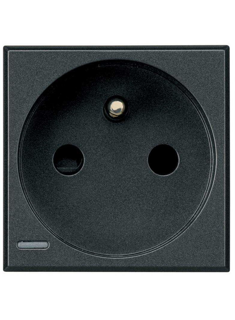 AXOLUTE - GNIAZDO 2P+Z 16A ANTRACYT, Bticino