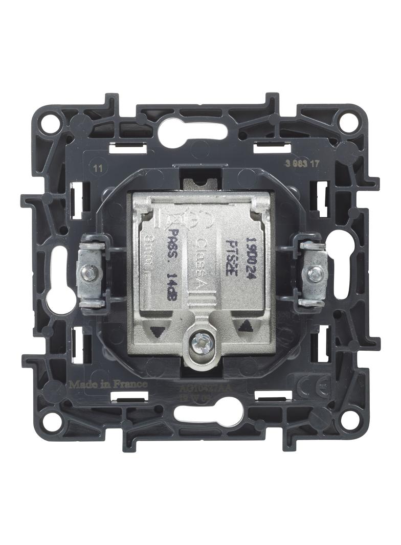 Niloe Step - gniazdo TV-R-SAT przelotowe, 14 dB- kolor czarny, Legrand