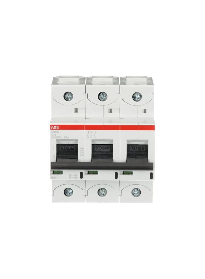 S803S-C16 Wyłącznik nadprądowy 50kA 3P C16A 2CCS863001R0164 ABB