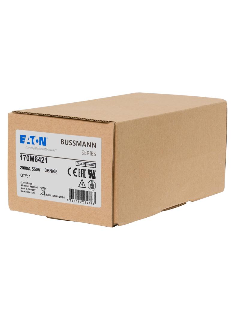 FUSE 2000A 550V 3BN/65 AR UR Wkładka szybka 2000A AC 550V rozmiar 3 76x92x53 mm aR IEC UL 170M6421 E